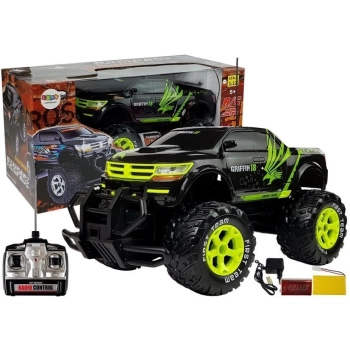 Ogromny Jeep Rampage R/C Czarny MONSTER TRUCK