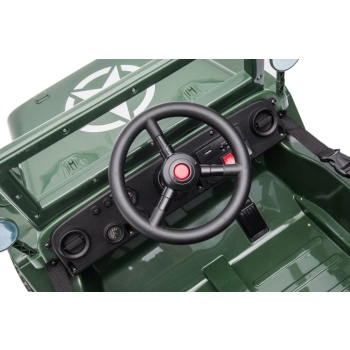 Auto Na Akumulator JH-103 Wojskowa Zieleń 4x4