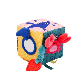 Kostka Sensoryczna Morskie Zwierzęta Szeleszcząca Interaktywna Edukacyjna