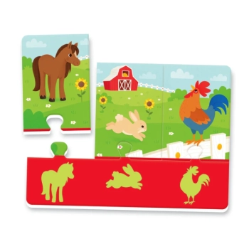 Puzzle Zwierzęta i Ich Cienie Uczę się Bawiąc Język Polski Clementoni 50762