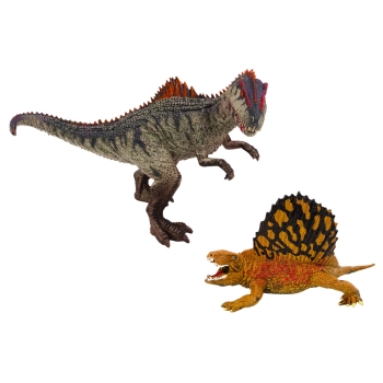 Figurki Dinozaurów Dimetrodon Allozaur Zestaw 2El