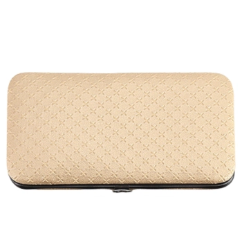 Zestaw Do Manicure I Pedicure w Etui Przybornik Beżowy 20el