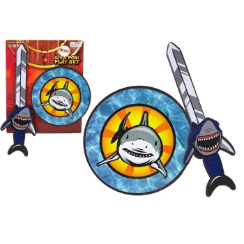 Zestaw Rycerza Miecz Tarcza Z Pianki EVA Rekin