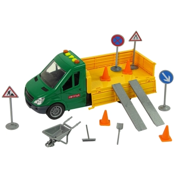 Pojazd Auto Drogowe Wywrotka Napęd Frykcyjny Akcesoria Drogowe Dźwięk