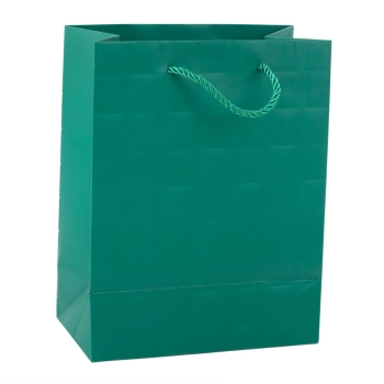 Torba Prezentowa Elegancka Tłoczone Kwadraty 23 x 18 x 10,5 cm