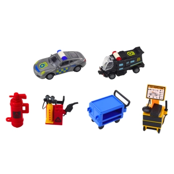 Zestaw Rozkładany Tor Garaż W Walizce Policja Światła I Dźwięki