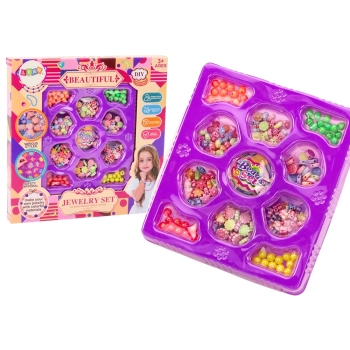 Koraliki Do Robienia Biżuterii DIY Zestaw Kreatywny Zawieszki Kwiatuszki