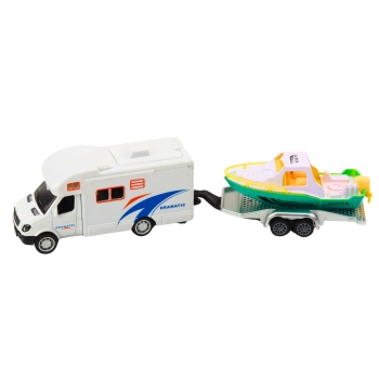 Autko Terenowe Z Łodzią Lub Kamperem Napęd Metalowe