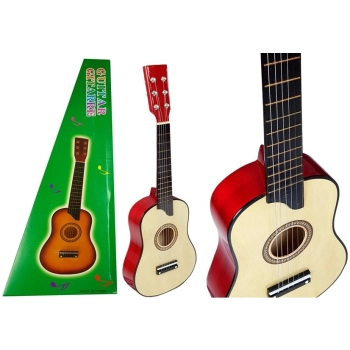 Gitara Drewniana z Kostką Kremowa