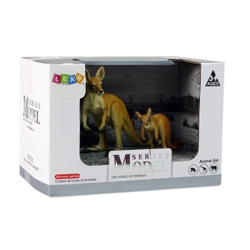 Zestaw 2 Figurek Kangury Kangur Zwierzęta Świata