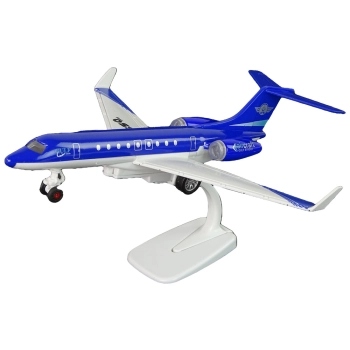 Samolot Pasażerski G-650 Napęd Dźwięk Światła Metalowy Niebieski