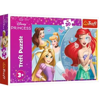 Puzzle - 30 - Piękny dzień księżniczek - Disney Princess - Trefl 18308