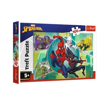 Puzzle - 100 - Pajęcza maska - Disney Marvel Spiderman - Trefl 16519