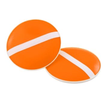 Gra Zręcznościowa Paletki Okrągłe Piłka Z Przyssawkami Pomarańczowy