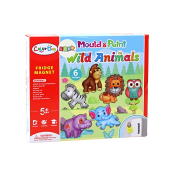 Zestaw Kreatywny DIY Magnesy z Gipsu Zwierzątka