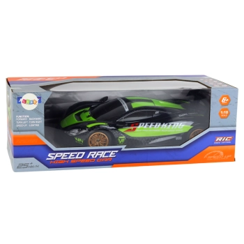 Duże Auto Sportowe Zdalnie Sterowane 1:10 Zielono-Czarne