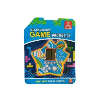 Gra Elektroniczna Kieszonkowa Tetris Gwiazdka Pomarańczowy