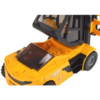 Wózek Widłowy 1:16 Ruchome Widły Dźwięki Światła Żółty