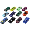 Zestaw Pojazdów Z Napędem Autka 12 ELE Metal 1:64