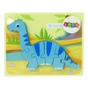 Drewniane Puzzle Dinozaur Brachiosaur Niebieski