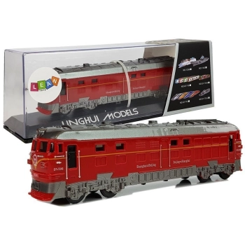 Pociąg Lokomotywa Pendolino z Napędem Światła i Dźwięk Czerwony