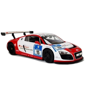 Auto R/C Audi R8 LMS Rastar 1:14 Biało-Czerwone