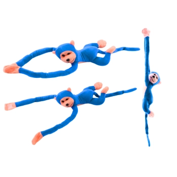 Maskotka Pluszowa Małpka z Dźwiękiem Niebieska 80 cm