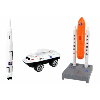Zestaw Figurek Kosmos Ciężarówka Rakieta 15 El.
