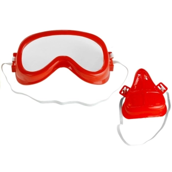 Zestaw Strażaka Straż Pożarna Wóz + Kask + Gaśnica