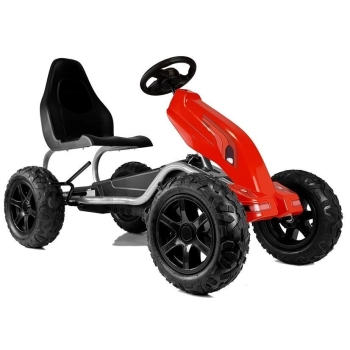 Gokart na Pedały B012 Pompowane Koła Czerwony