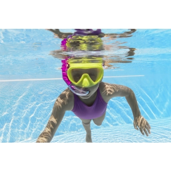 Maska z Rurką do Nurkowania Żółto- Różowa Bestway 24036