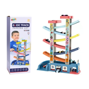 Tor Zjeżdżalnia Dla Kolorowych Autek 6 Samochodzików