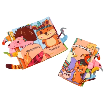 Miękka Książeczka Edukacyjna Szeleszcząca Zwierzęta Leśne