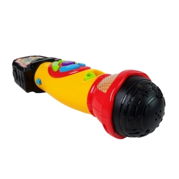 Mikrofon Żółto- Czarny Karaoke Nagrywający Piosenki