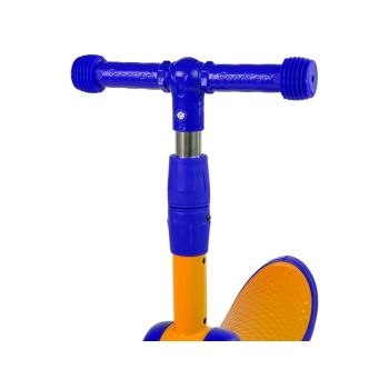 Hulajnoga Trójkołowa Balansowa Siodełko Granatowe Muzyka Diody Kot