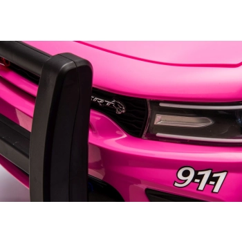 Auto Na Akumulator Dodge Charger Policyjny Różowy