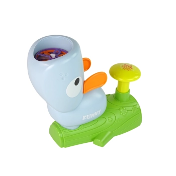 Gra Zręcznościowa Złap Frisbee Latające Dyski Katapulta Niebieska