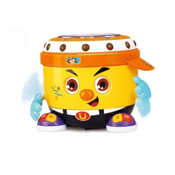 Bębenek Interaktywny na Baterie Świeci i Gra