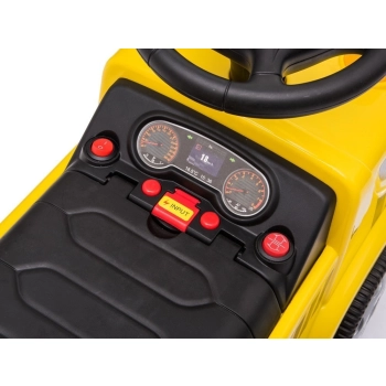 Pojazd Jeździk Betoniarka Dźwięki Podpórka Na Akumulator Żółta