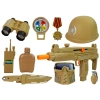 Zestaw Wojskowy Pistolety Broń z Maską Hełmem Granat Dźwięk