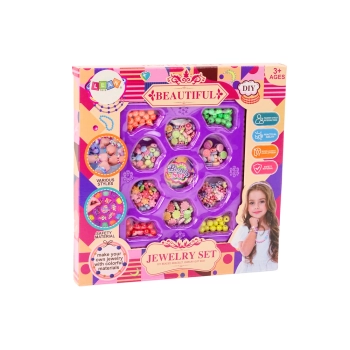 Koraliki Do Robienia Biżuterii DIY Zestaw Kreatywny Zawieszki Kwiatuszki