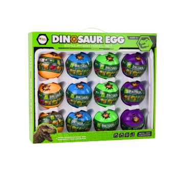 Jaja Dinozaurów Do Skręcania 12 Sztuk Zestaw Kolorowe