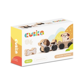 Drewniana Zabawka Mądre Pieski Kość 15443