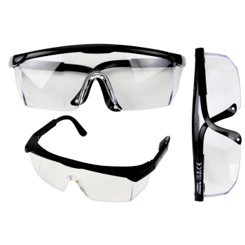 Okulary Ochronne Regulacja Ramion Czarne