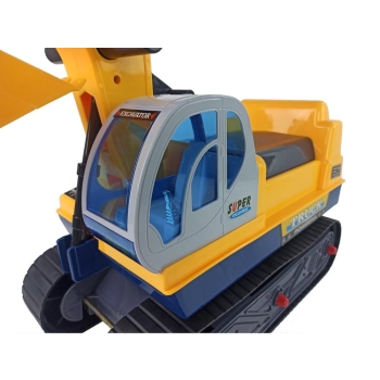 Duża Koparka Jeździk Koparka Budowa Kask Żółty