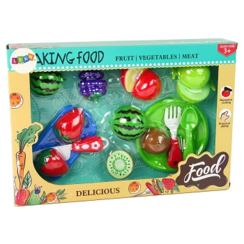 Zestaw Owoców Do Krojenia Deska Talerzyk Sztućce