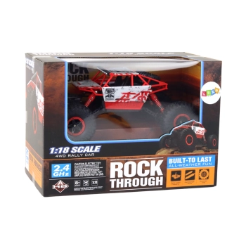 Auto Terenowe Zdalnie Sterowane RC 1:18 2.4G Czerwone
