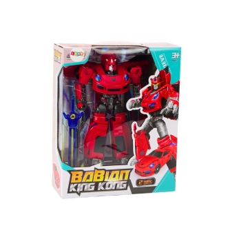 Auto-Robot 2w1 Transformacja Sportowy Czerwony