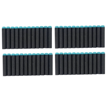 Pistolet na Piankowe Naboje 48 sztuk Obrotowy Magazynek Niebiesko- Pomarańczowy