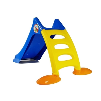 Zjeżdżalnia Ogrodowa z Drabinką dla Dzieci 424 niebiesko-żółta